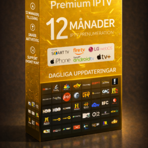 IPTV Abonnemang Sverige 12 Månader + 2 Månader Gratis