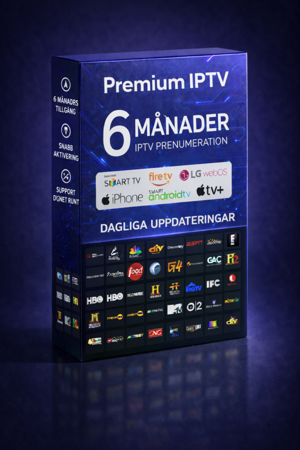 IPTV Abonnemang Sverige 6 Månader