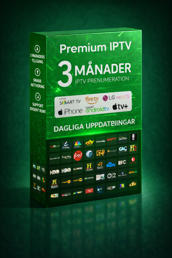 IPTV Abonnemang Sverige 3 Månader
